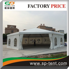 Guangzhou Fabrik große 25m Aluminium Dodecagon Luxus Polygon Hochzeit Zelte für 350 Personen